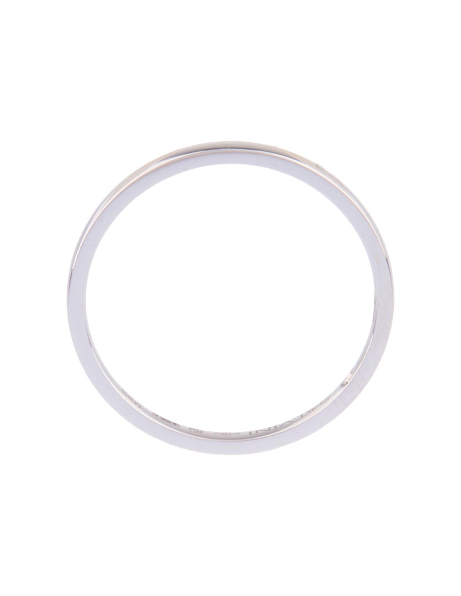 Argolla de oro blanco 18 k