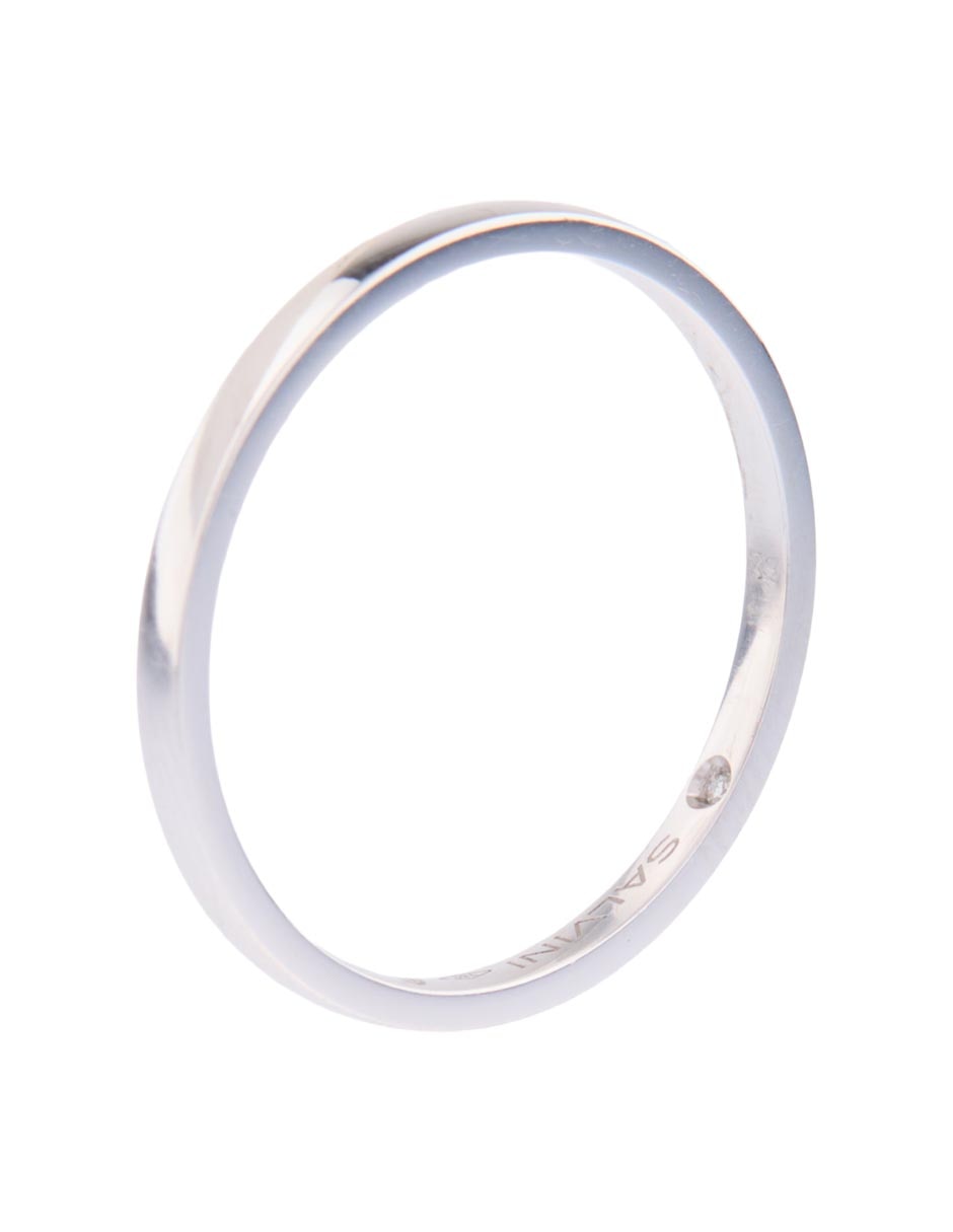 Argolla de oro blanco 18 k