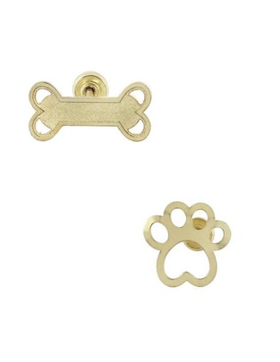 Broqueles de oro amarillo 14 K con acabado brillante