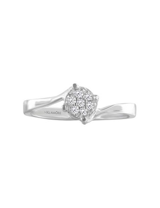 Solitario de oro blanco 14 k Kailani diamante Solitario de oro blanco 14 k Kailani diamante