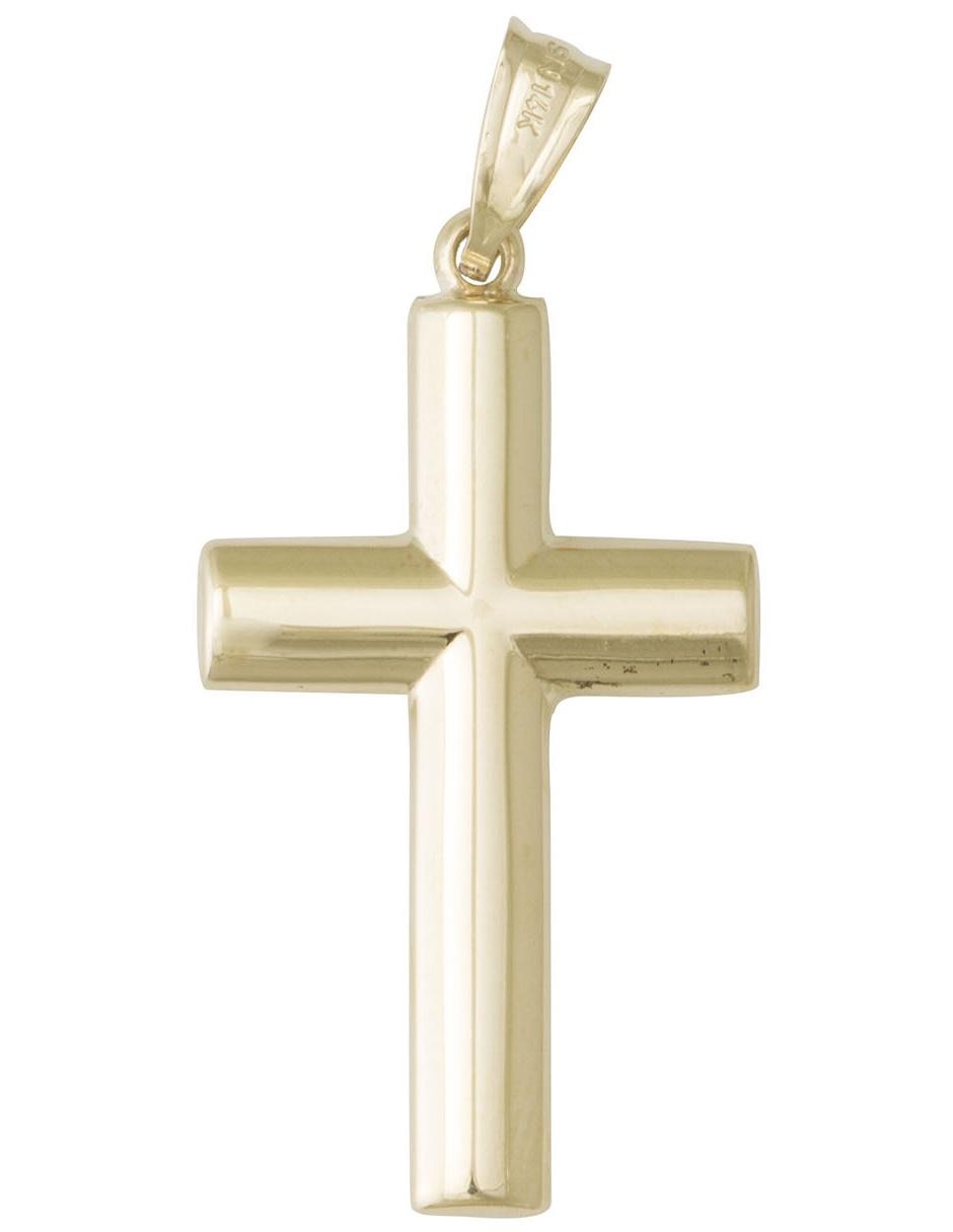 Dije de cruz de oro amarillo 14 K