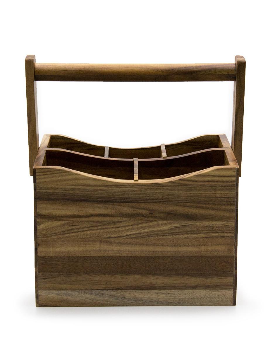 Porta cubiertos de madera Porta cubiertos de madera