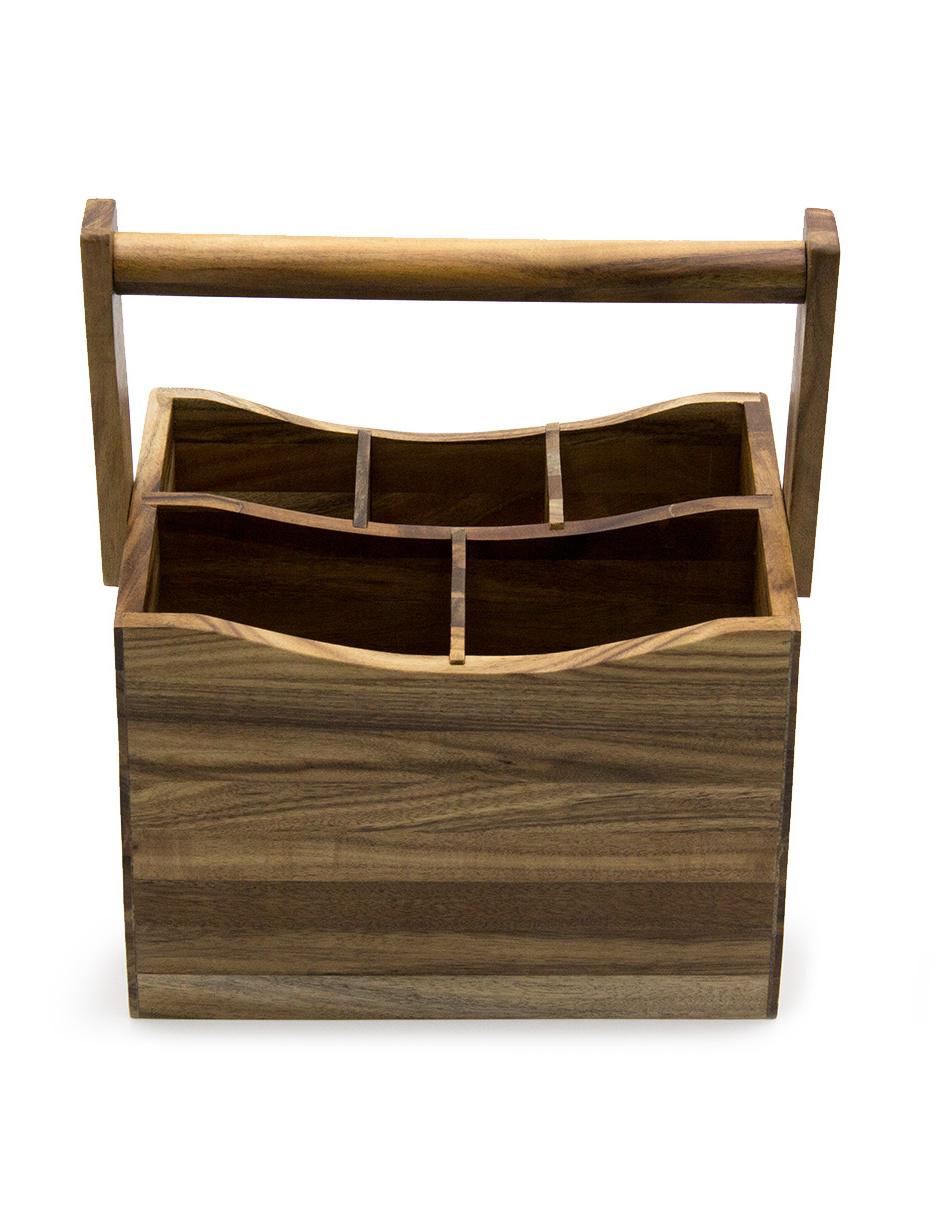 Porta cubiertos de madera 2