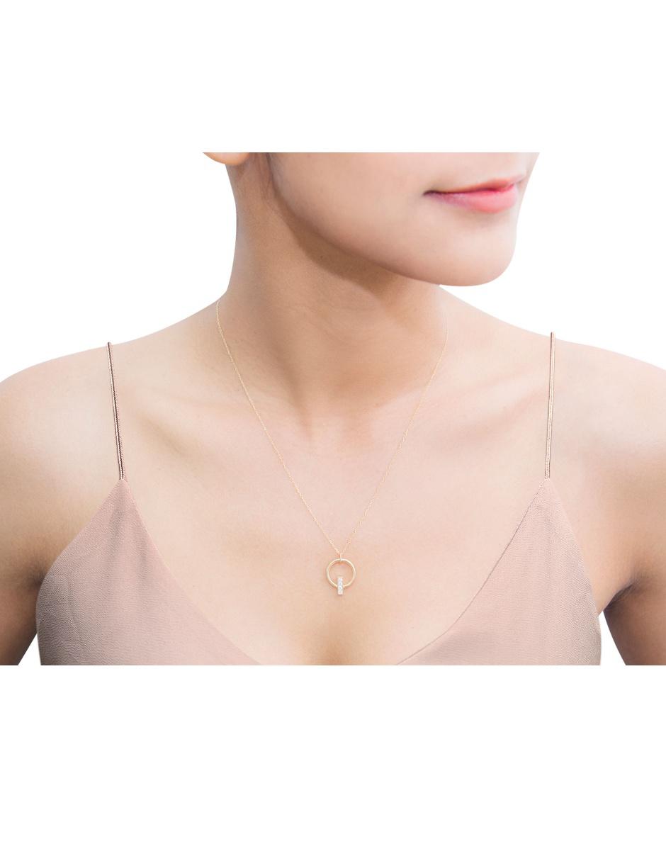 Collar de oro amarillo 14 K
