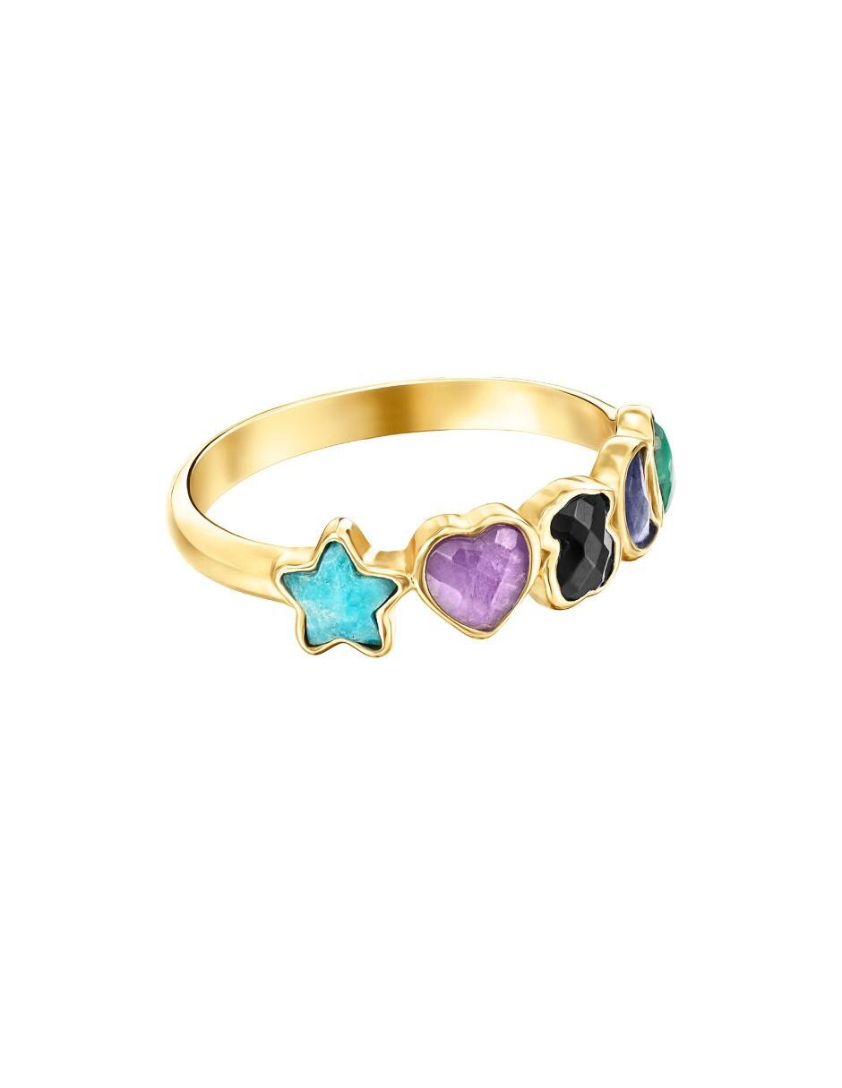 Anillo Glory P 925 de plata sodalita lustre