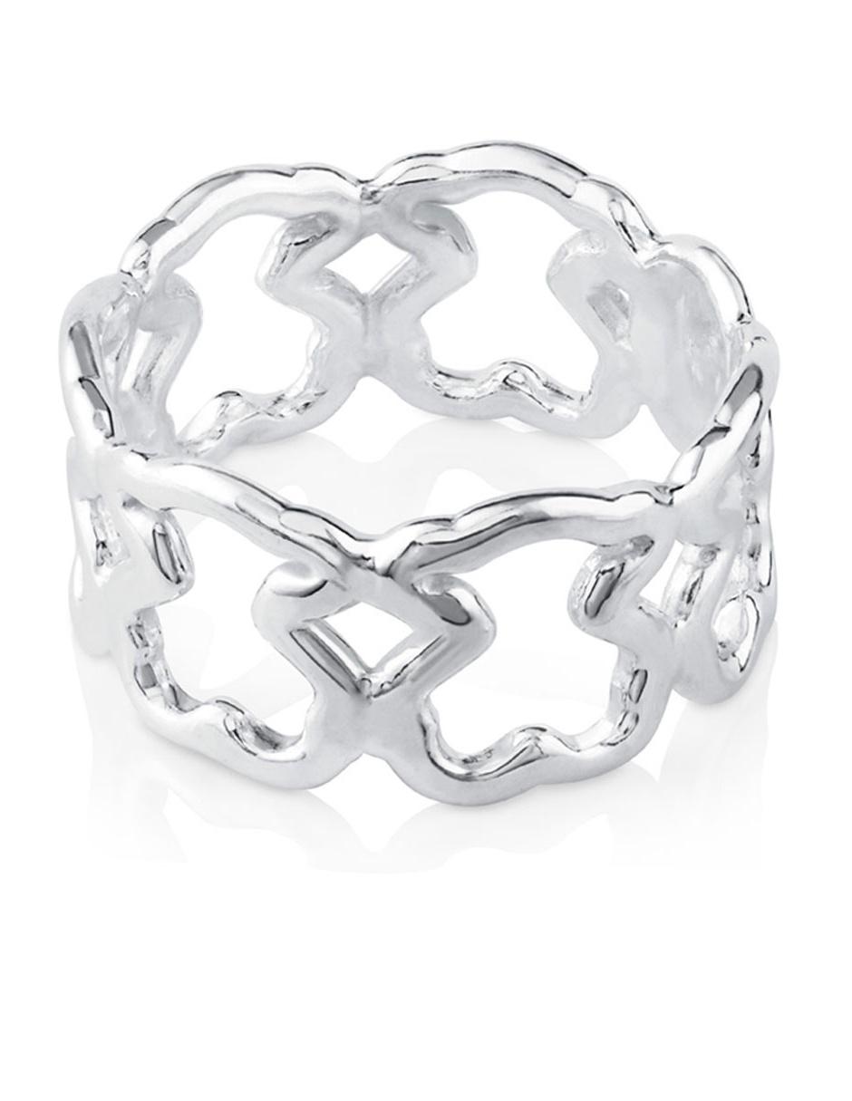 Anillo de oso New Carrusel de plata pulido 4