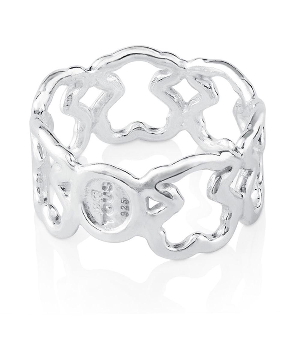 Anillo de oso New Carrusel de plata pulido 3