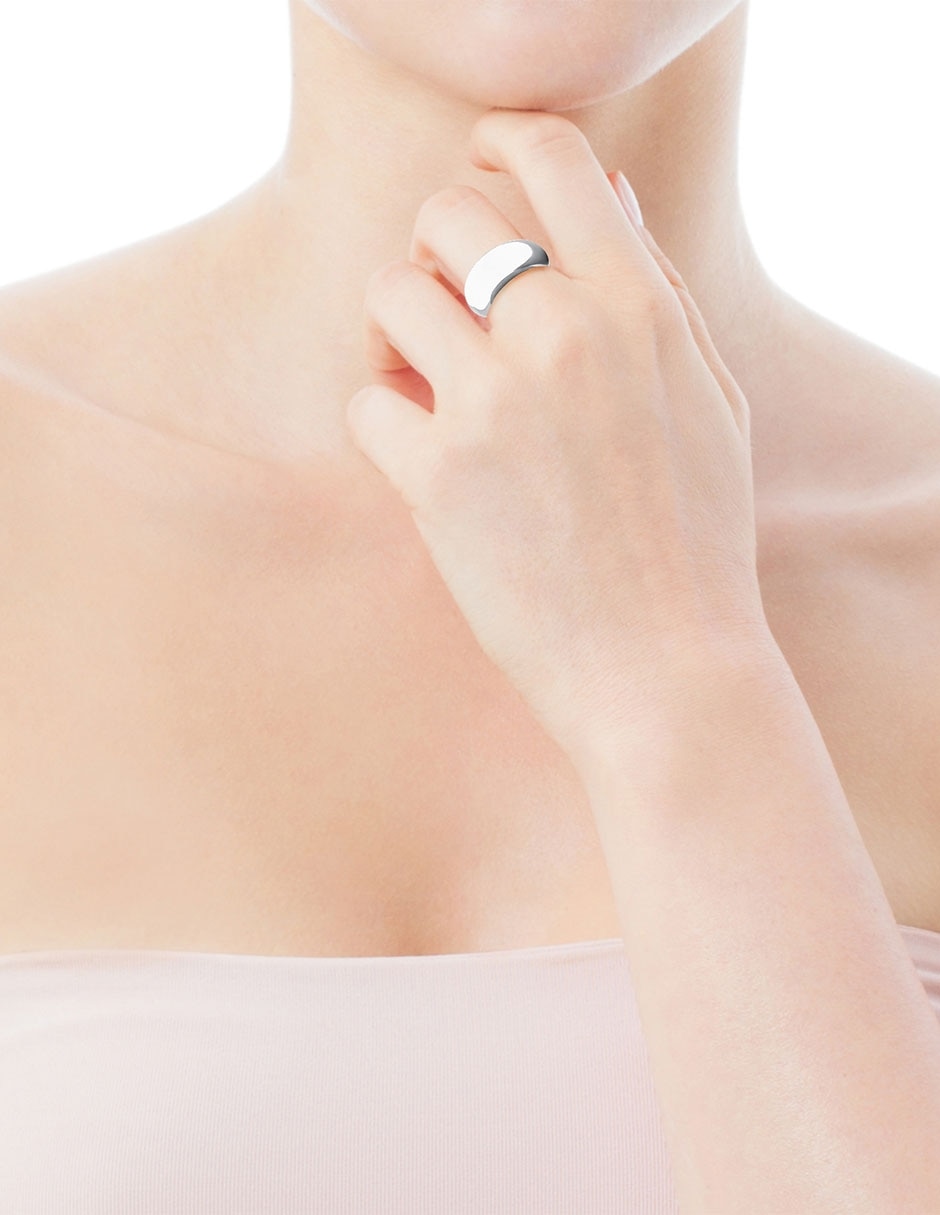 Anillo Warm P 925 de plata brillante