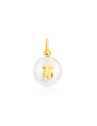 Dije de oso Tous de oro 18 K perla