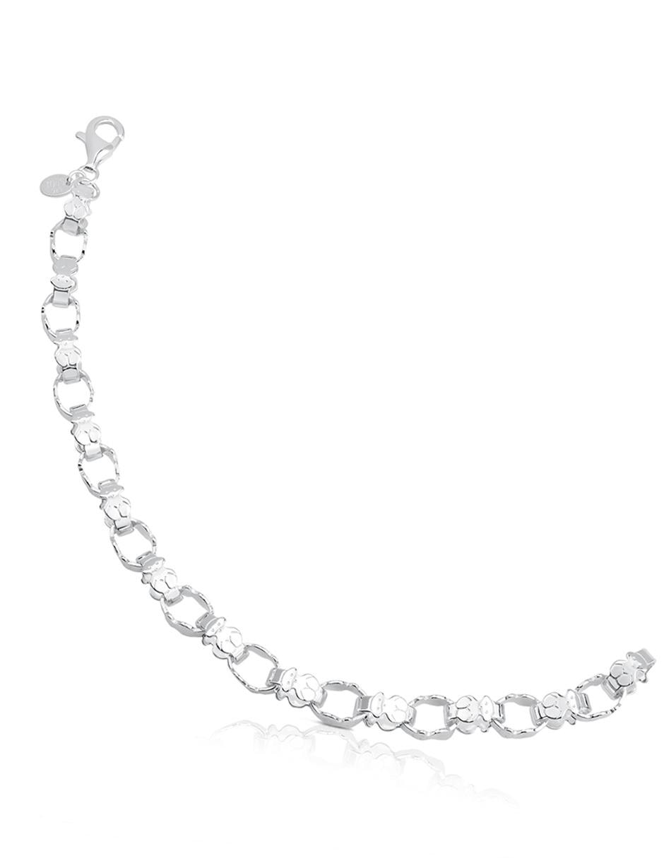 Brazalete de plata P 925 Bear con acabado liso 1