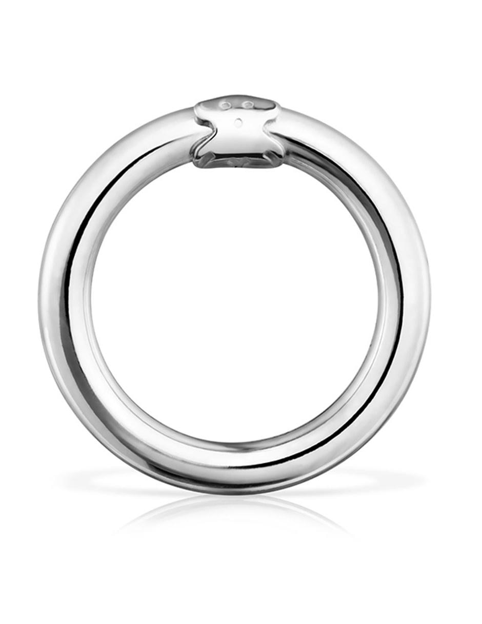 Anillo redondo Hold P 925 de plata pavé