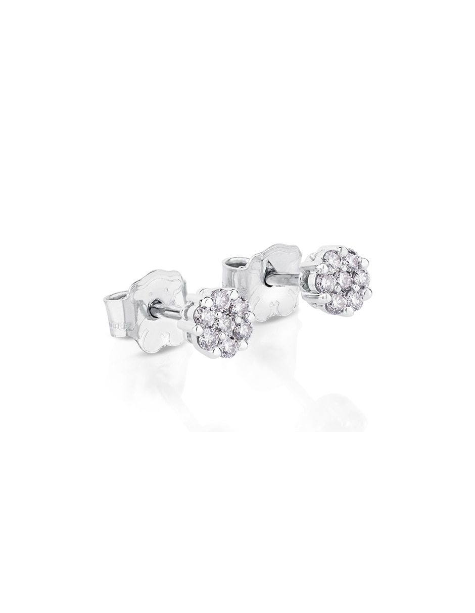 Broqueles Tous con acabado brillante diamante