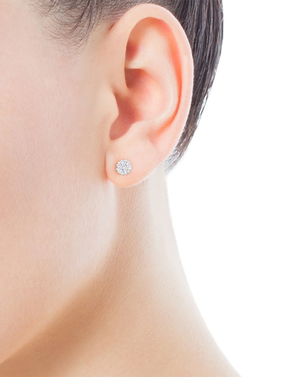 Broqueles con acabado brillante diamante