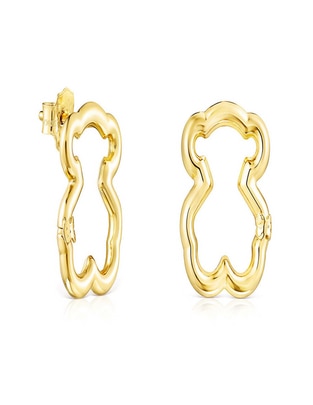 Broqueles de oro con acabado lustre 1
