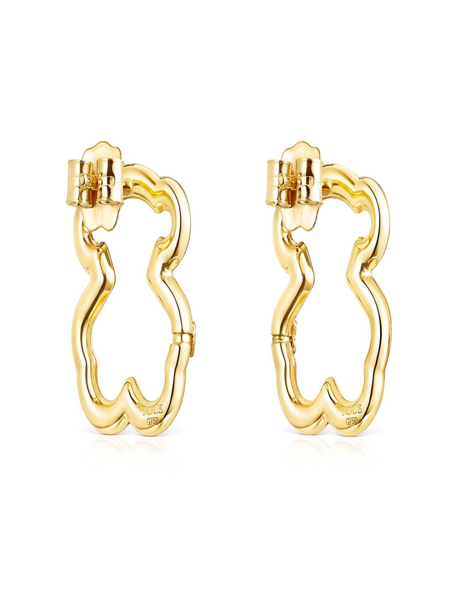 Broqueles de oro con acabado lustre 3