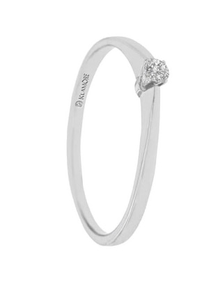 Solitario de oro blanco 14 k Ianthe diamante Solitario de oro blanco 14 k Ianthe diamante