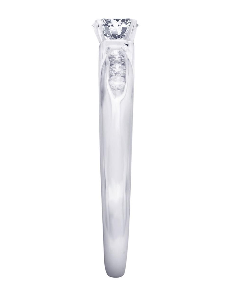 Solitario 14 k diamante 4