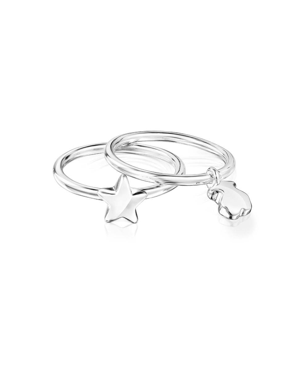 Anillo de estrella Tous Mini Icons de plata pulido