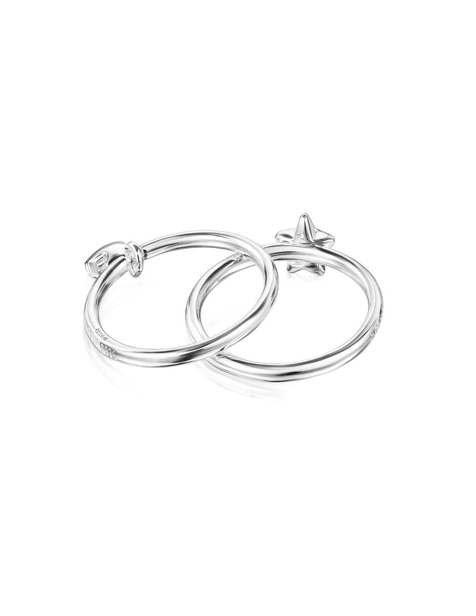 Anillo de estrella Tous Mini Icons de plata pulido
