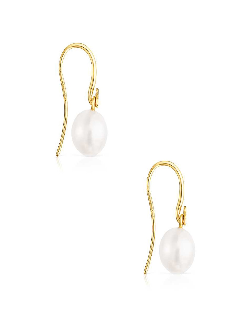 Aretes con acabado lustre perla 2