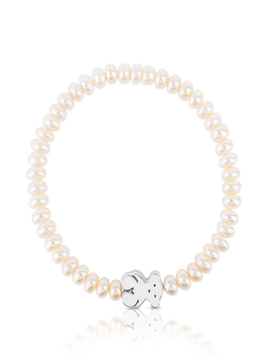 Brazalete de plata con perla p 925 Sweet Dolls con acabado lustre 4