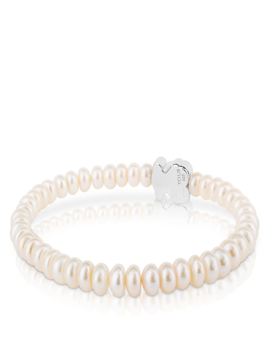 Brazalete de plata con perla p 925 Sweet Dolls con acabado lustre 3