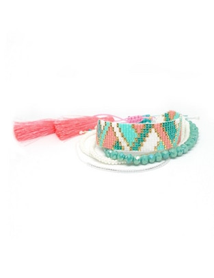 Set pulsera acabado liso