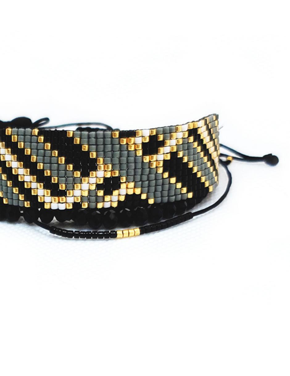 Set pulsera acabado liso