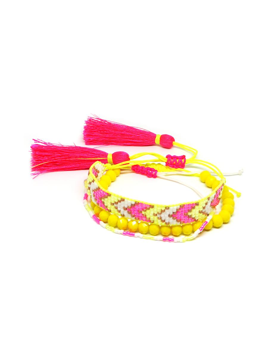 Set pulsera acabado liso