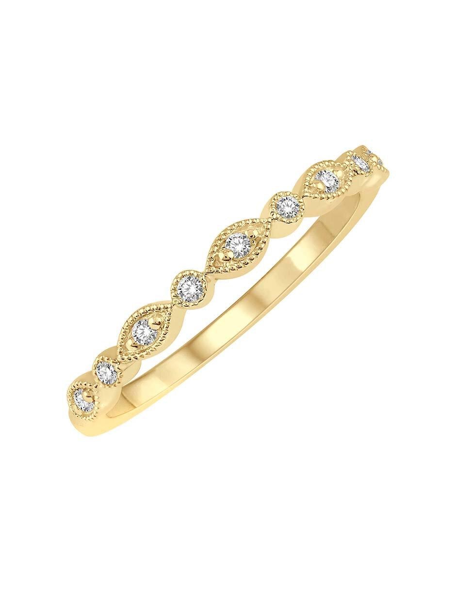 Solitario de oro 14 k diamante