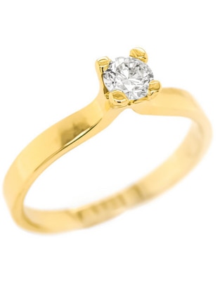 Solitario 14 k diamante Solitario 14 k diamante