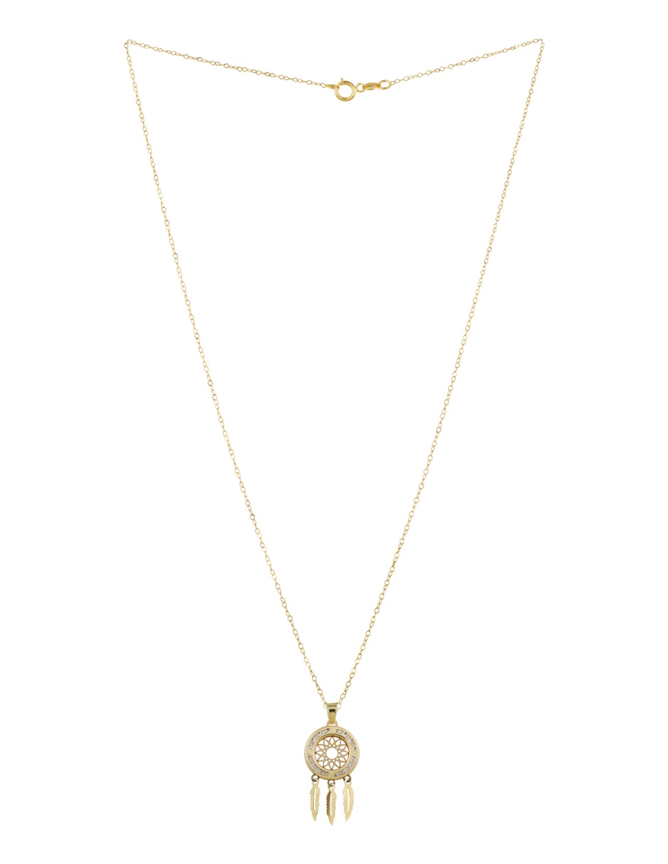 Collar D Cadena de oro 14 K