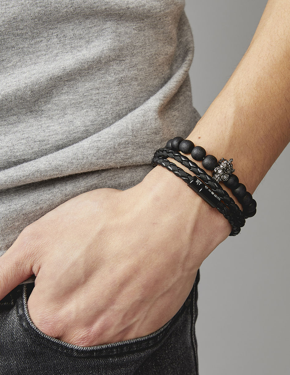 Brazalete de piel acabado mate 3