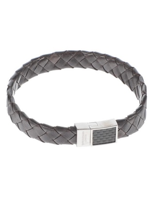 Brazalete de piel con acabado mate Brazalete de piel con acabado mate