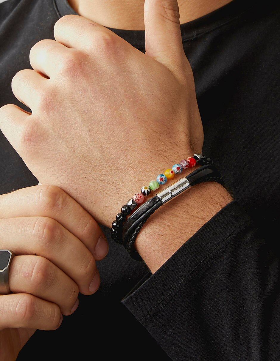 Brazalete con ágata acabado liso 3