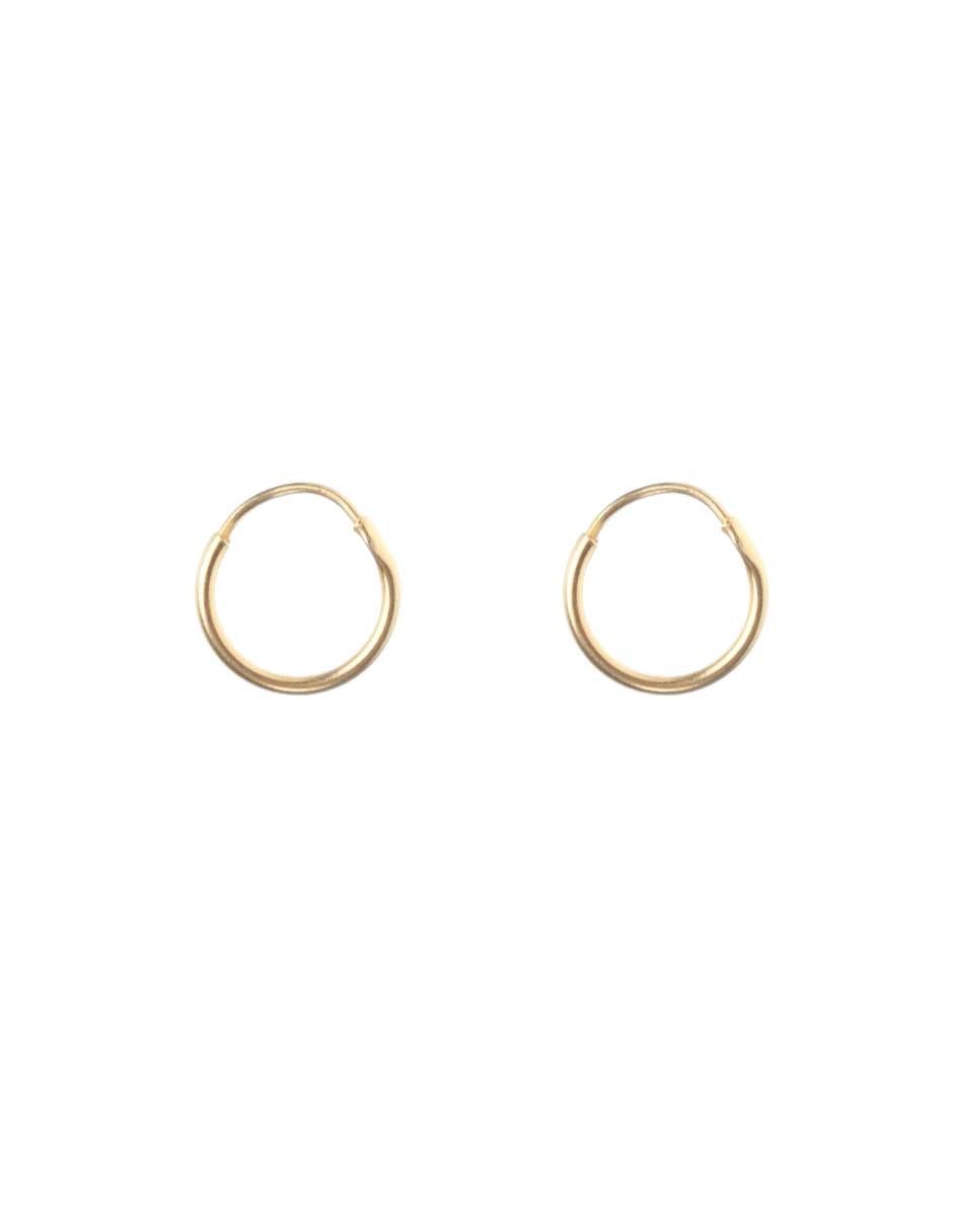 Arracadas Casal de oro con acabado brillante