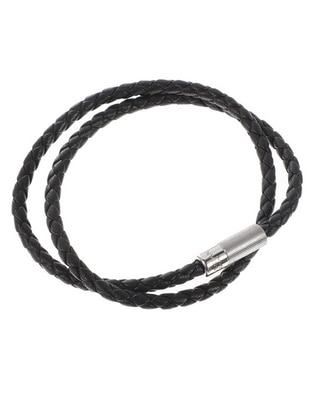 Brazalete de piel con acabado mate Brazalete de piel con acabado mate