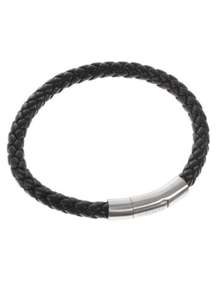 Brazalete de piel con acabado mate Brazalete de piel con acabado mate