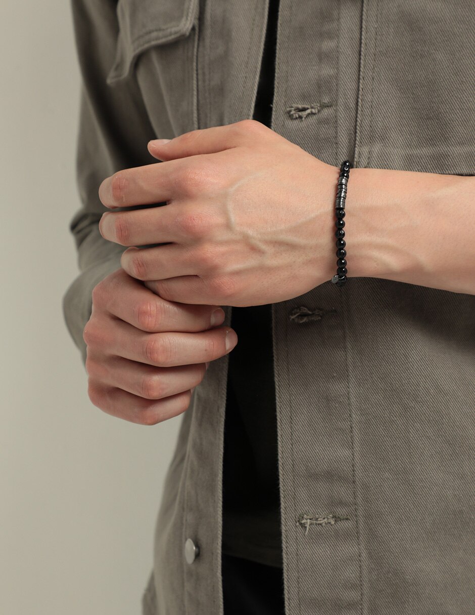 Brazalete con ágata con acabado lustre 2