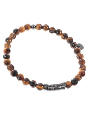 Pulsera con ojo de tigre con acabado lustre Pulsera con ojo de tigre con acabado lustre