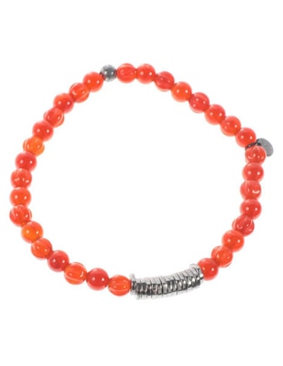 Brazalete con cornalina con acabado mate 1