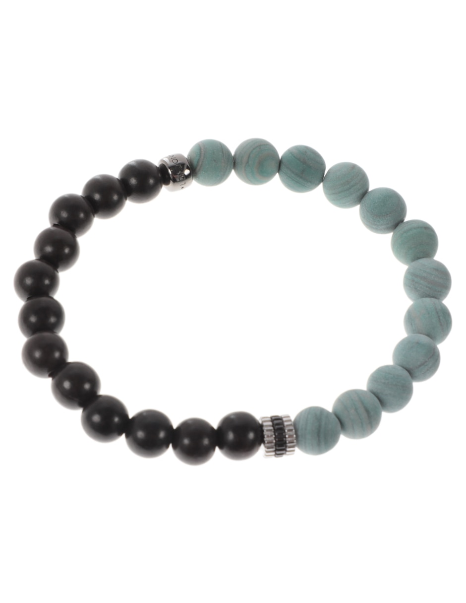 Brazalete con semipreciosas con acabado lustre