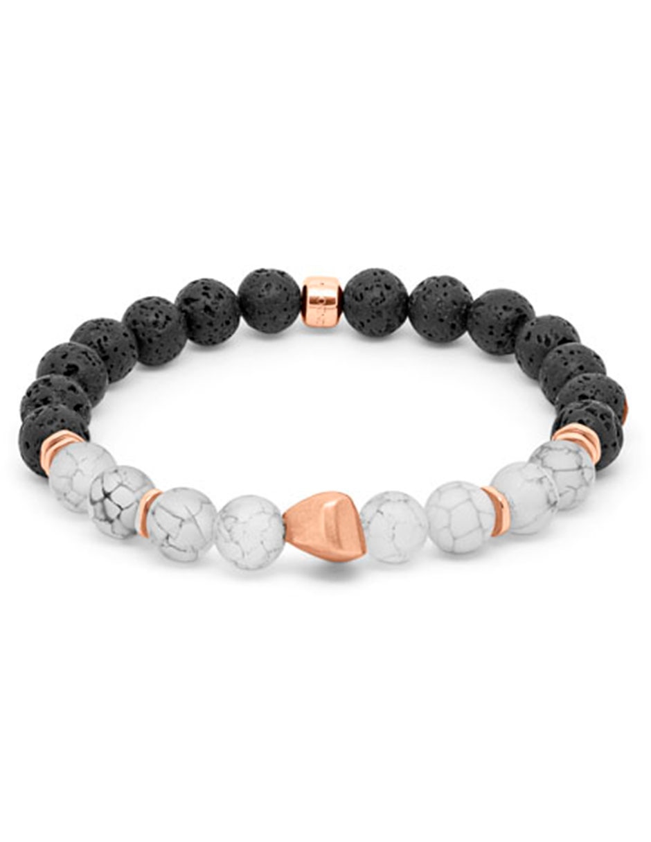 Brazalete con ágata con acabado mate