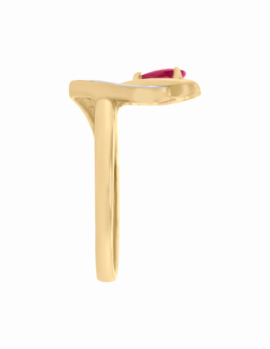 Anillo de gota Fascinare de oro amarillo brillante 2
