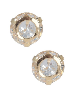 Broqueles circulares Ttvarios de oro zirconia