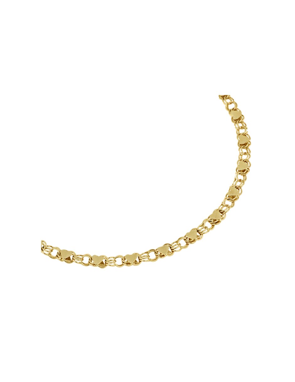 Pulsera de oro amarillo 14 K acabado brillante 2