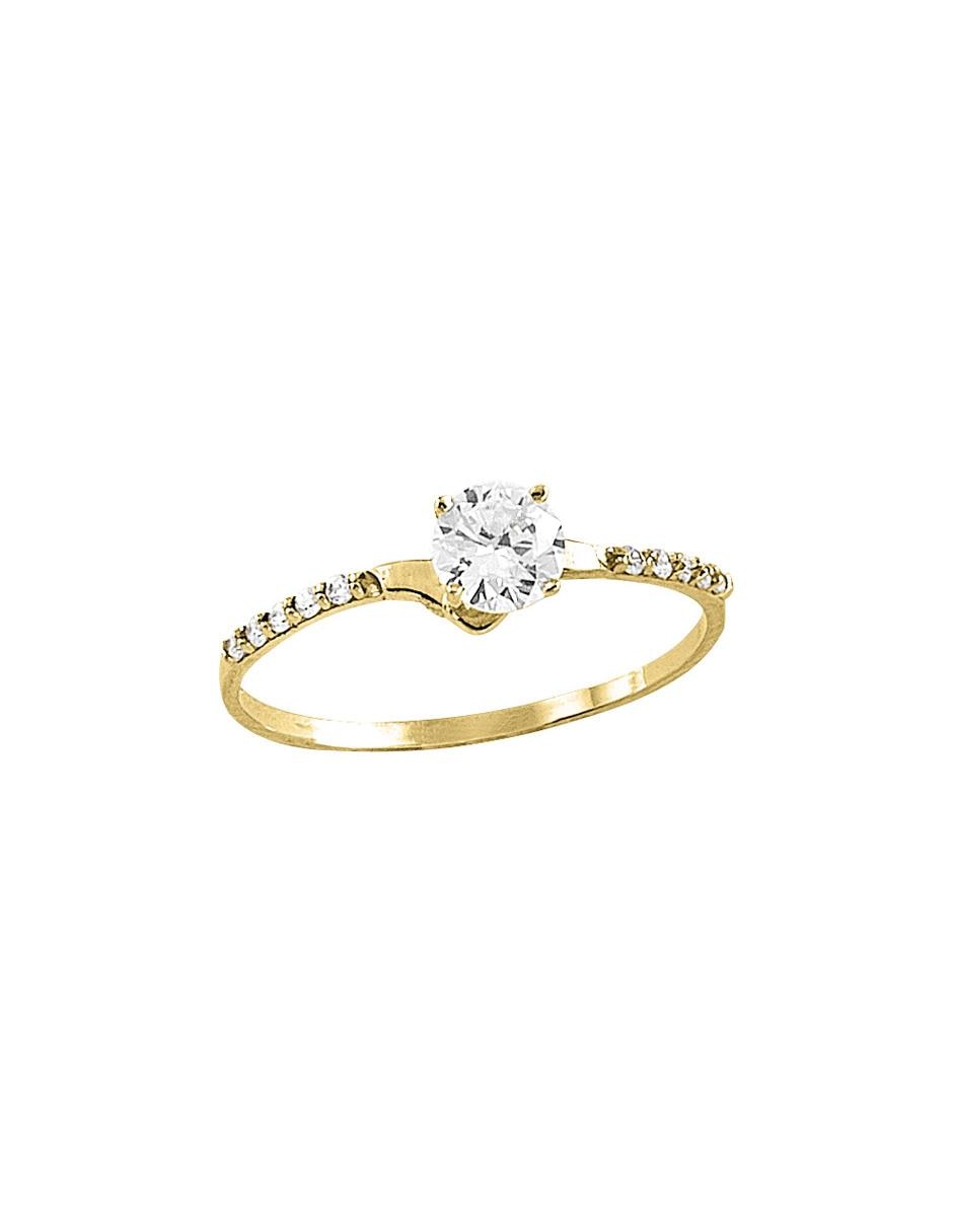 Anillo de compromiso de oro 10 k 3