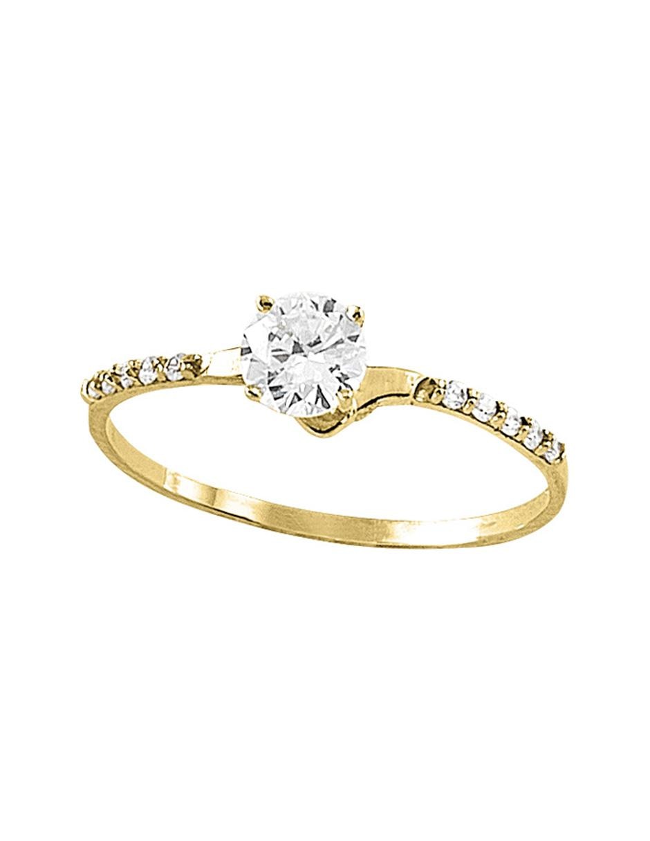 Anillo de compromiso de oro 10 k 2