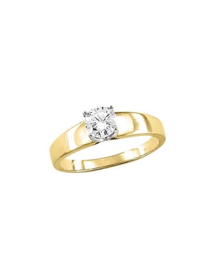 Anillo de compromiso de oro 10 k