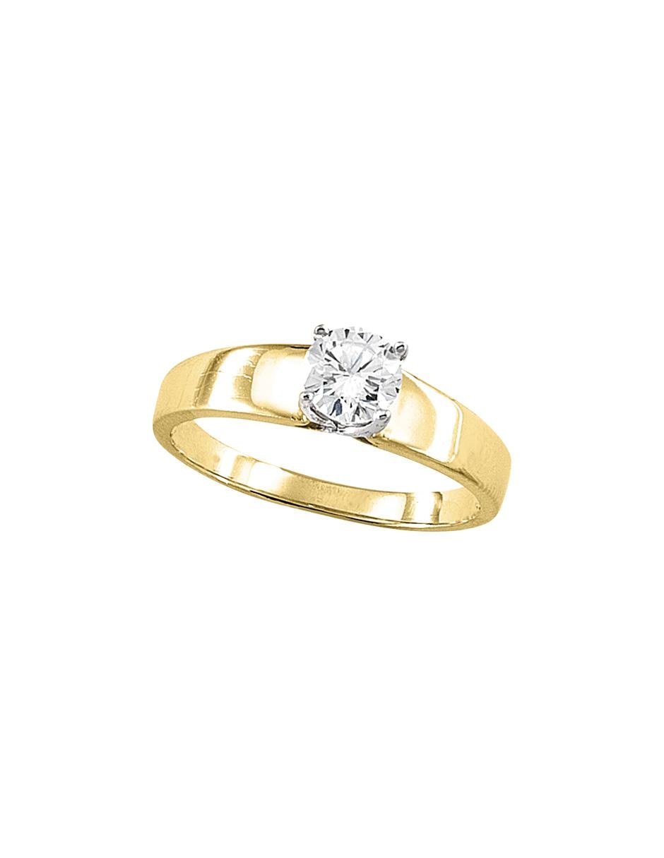 Anillo de compromiso de oro 10 k 3